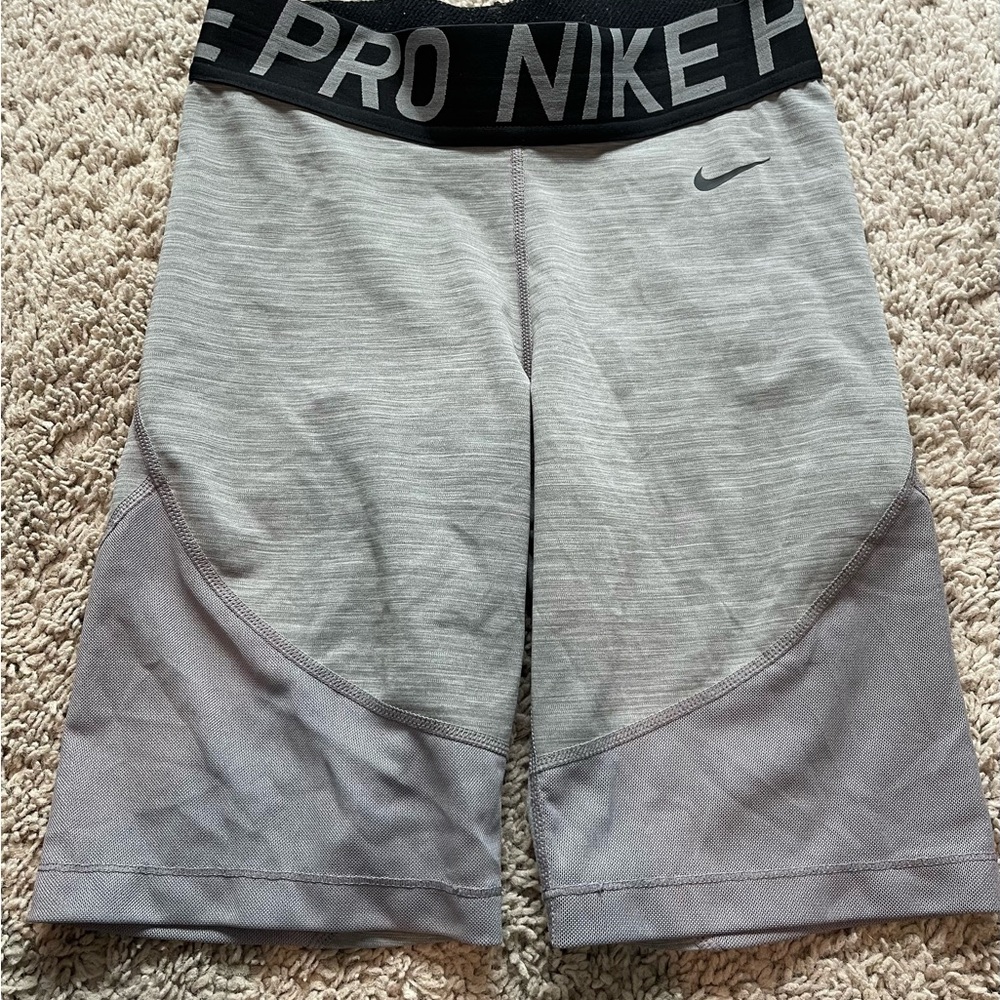 Nike Gray Athletic Shorts Performance Fit